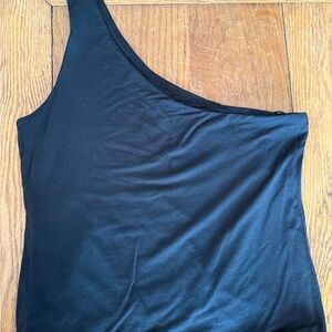 J Crew one shoulder top size M - black